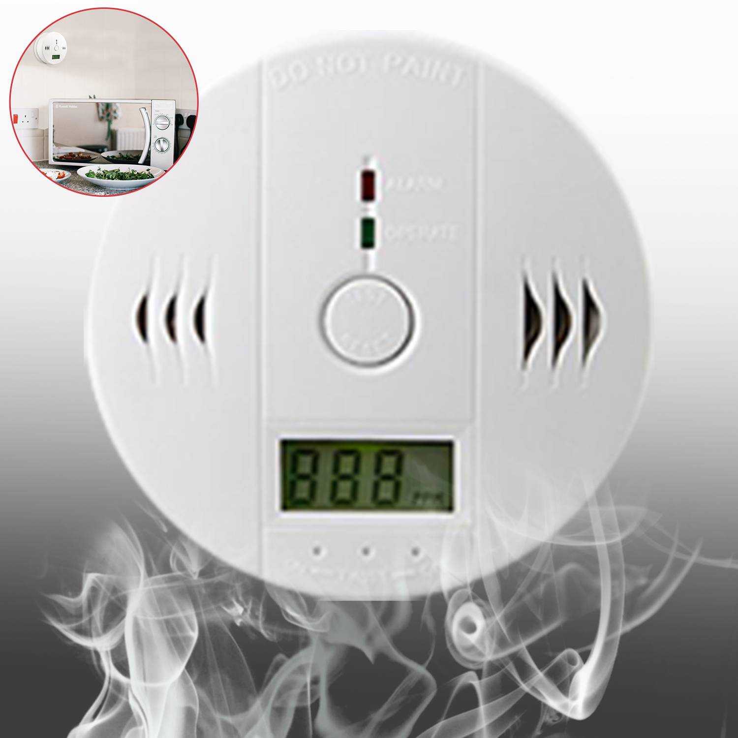 CO Kohlenmonoxid 5x installation Kohlenmonoxid Kohlenmonoxidmelder