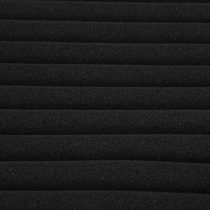 24X Akustikschaumstoff Selbstklebend Schwarz Absorber Dreiecksnut schaumstoffe,30x30x2.5cm
