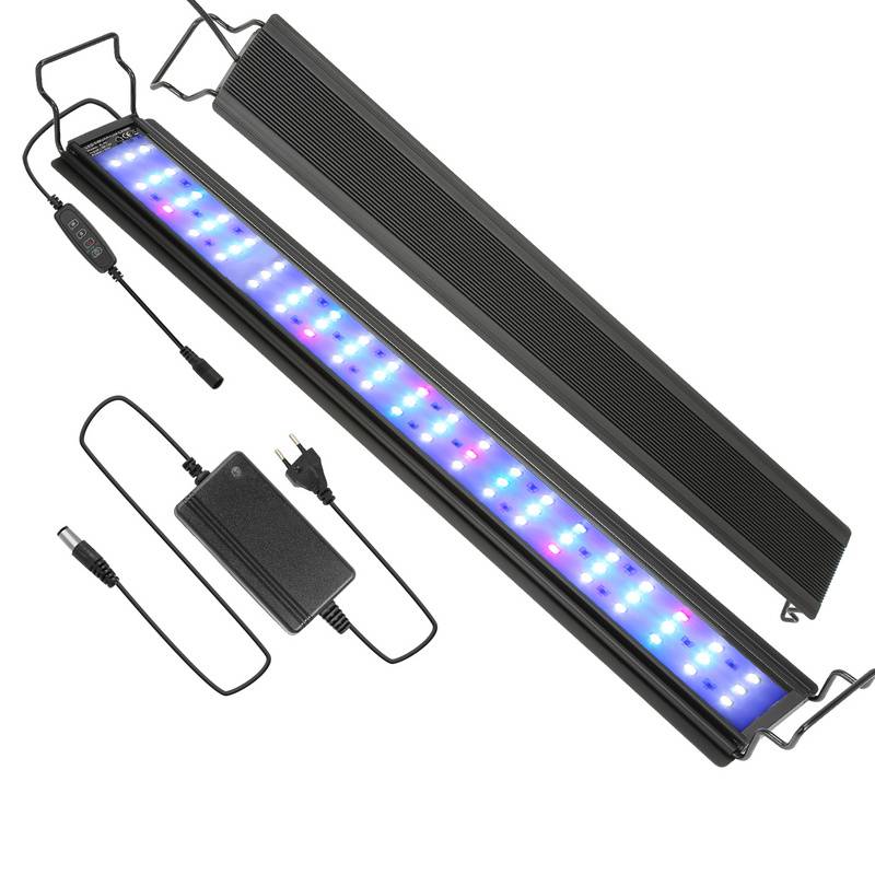 64-90 cm LED Aquarium Lampe Tank Leuchtet Unterwasser Beleuchtung Dimmbar 3 Lichtmodi mit Timer,28W