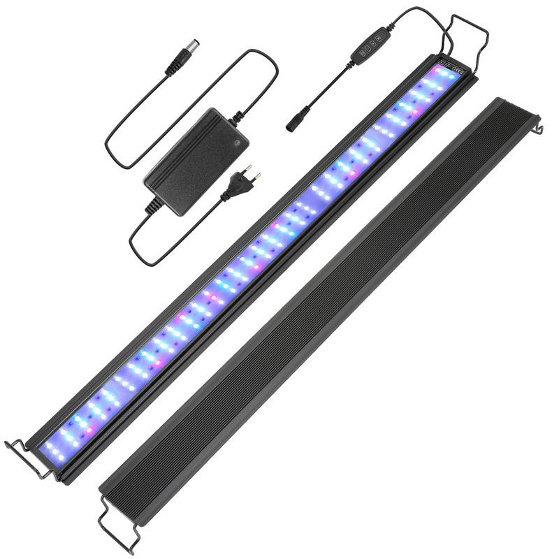 87-110 cm LED Aquarium Lampe Tank Leuchtet Unterwasser Beleuchtung Dimmbar 3 Lichtmodi mit Timer,36W