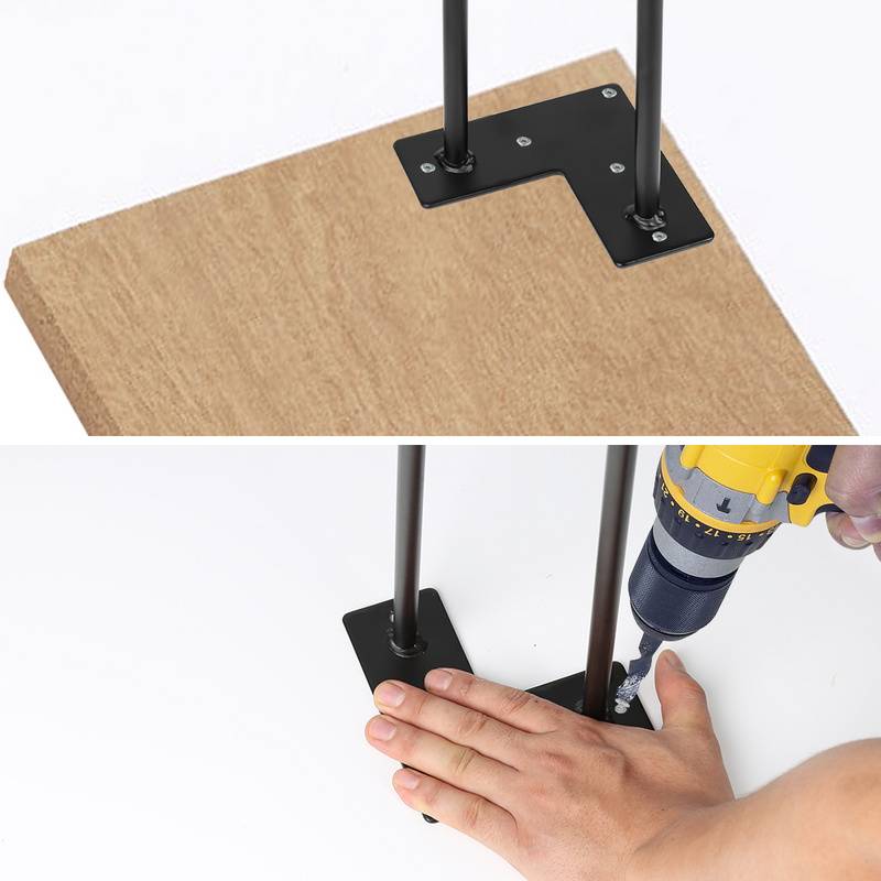 4x Hairpin Legs Tischbeine Stahl DIY Tischkufen Tischbeine Tisch Austauschbare 2 Bügel, 40cm