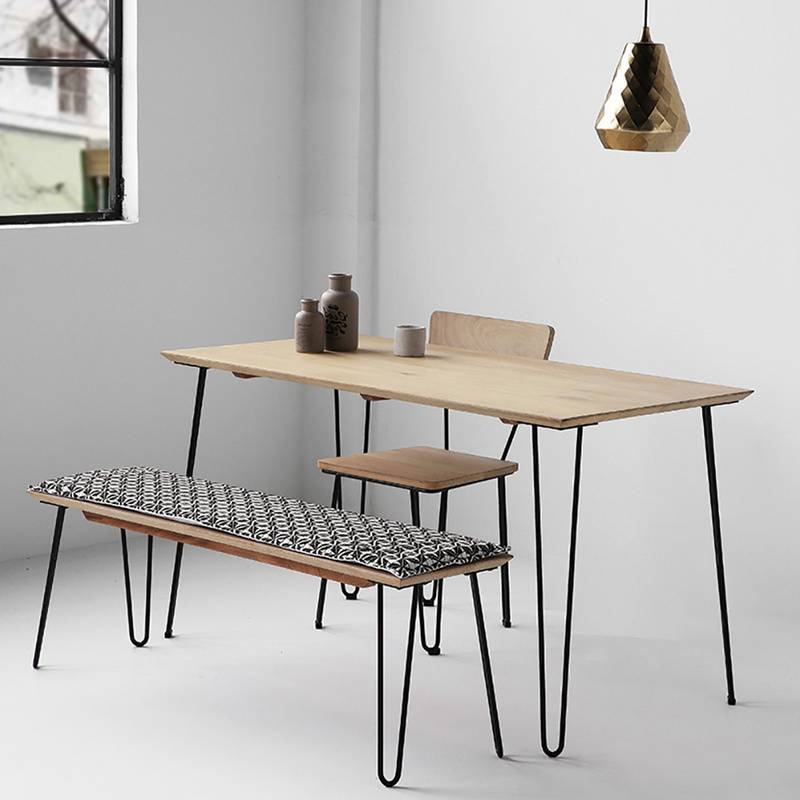 4x Hairpin Legs Möbelbeine Tischläufer schwarz Hairpin Legs 2 Bügel, 45cm