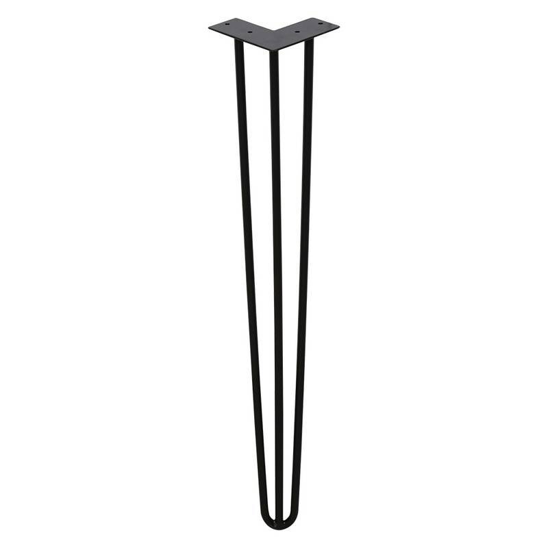 4x Hairpin Legs Tischbeine Stahl DIY Tischkufen Tischbeine Tisch Austauschbare 3 Bügel, 40cm