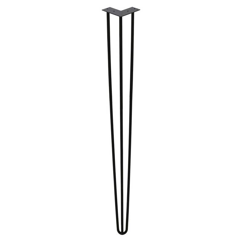 4x Hairpin Legs Tischbeine Stahl DIY Tischkufen Tischbeine Tisch Austauschbare 3 Bügel, 61cm