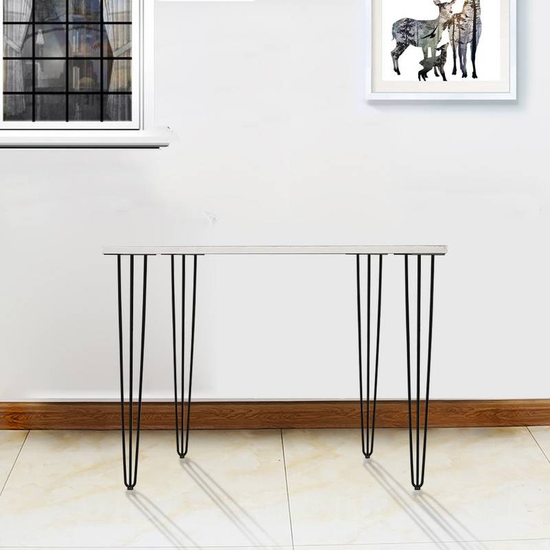 4x Hairpin Legs Tischbeine Stahl DIY Tischkufen Tischbeine Tisch Austauschbare 3 Bügel, 72cm