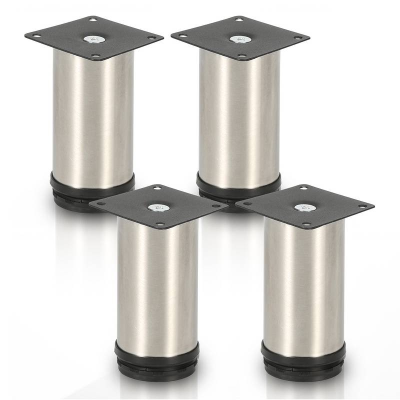 4X Möbelfüße Sockelfüße Sockelfüße Stellfuß Couchfüße Möbelfuß Verstellbar-Edelstahl-200mm