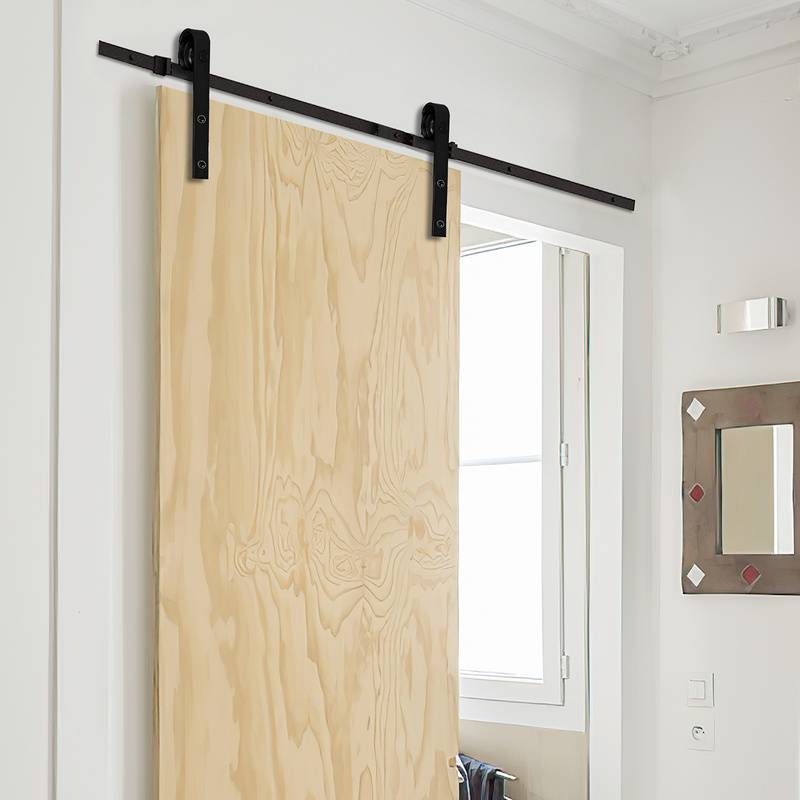 Schiebetürsystem Bodenführungsrolle Laufschiene Schiebetürbeschlag—Stripes—363cm