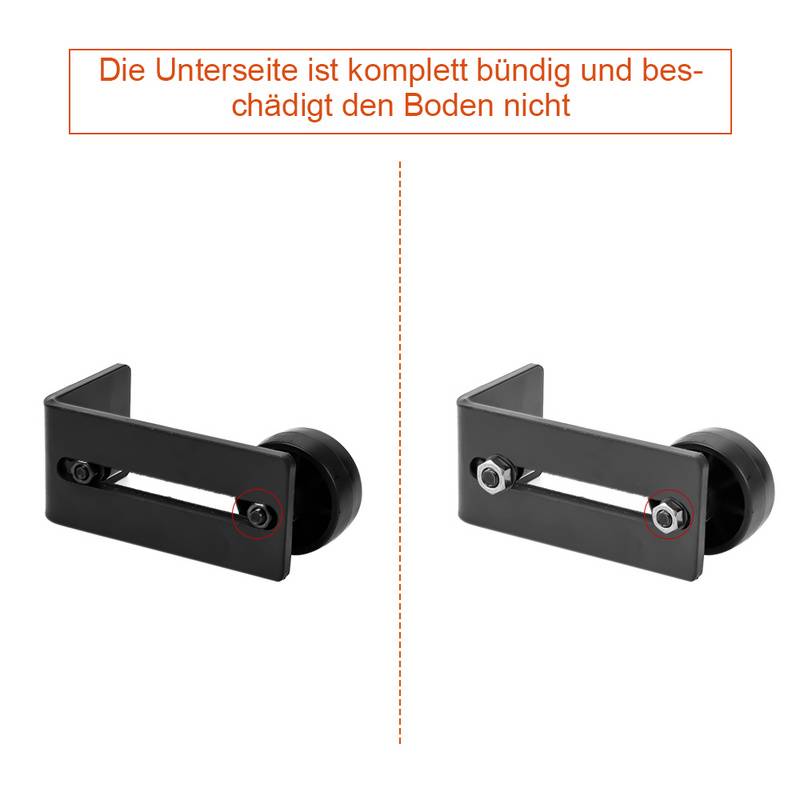 Schiebetürsystem Bodenführungsrolle Laufschiene Schiebetürbeschlag—Floor guide—11.5cm（1 Stück）