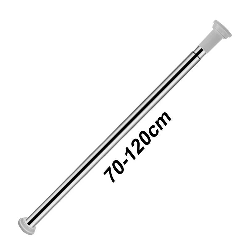 Duschvorhangstange Teleskopstange Edelstahl Klemmstange Ohne Bohren 70-120cm