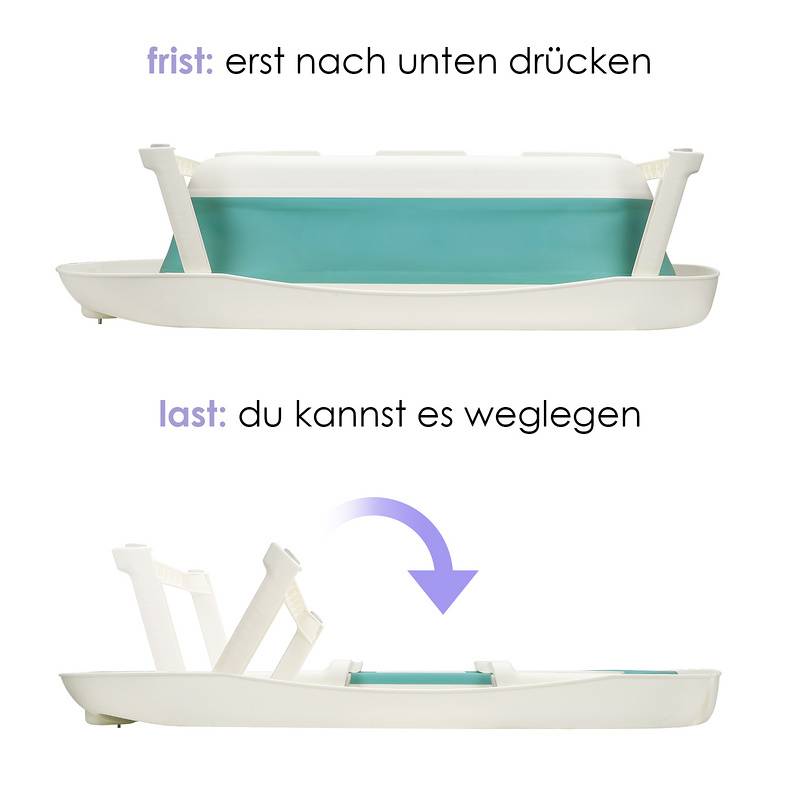 Baby Badewanne Babywanne klappbar Neugeborenen Anti-Rutsch Babywanne Faltbare