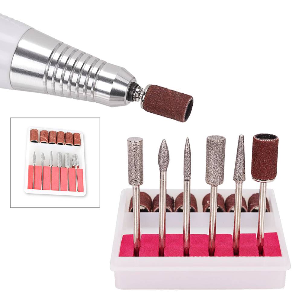 Nagelfräser Schleifgerät set Nailart Nagelschleifer Maniküre & Pediküre Set Nagelfräser Weiß-Tyb B