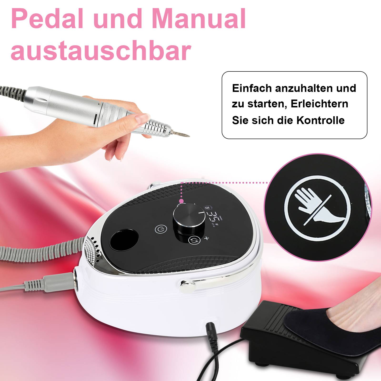 Pediküre Elektrische Nagelfräser Nagelfraser Maniküre Set Nagelschleifer Nagelstudio Fräser Nagel Design