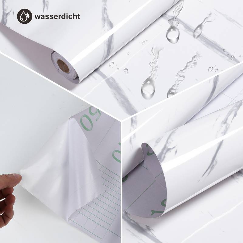 Möbelfolie Klebefolie LxB 60x500 cm Weiß selbstklebend Dekofolie Möbel