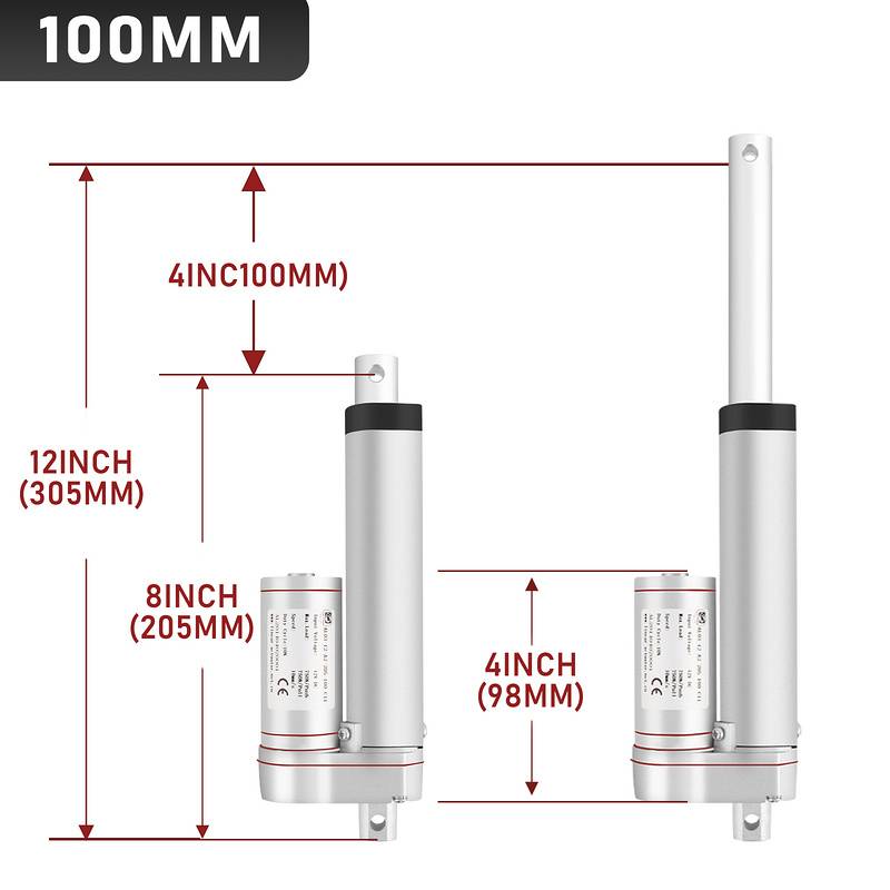 1500N Verstellantrieb Linearantrieb Linear Antrieb Actuator Linearmotor Linearantriebsmotor DC12V 100mm