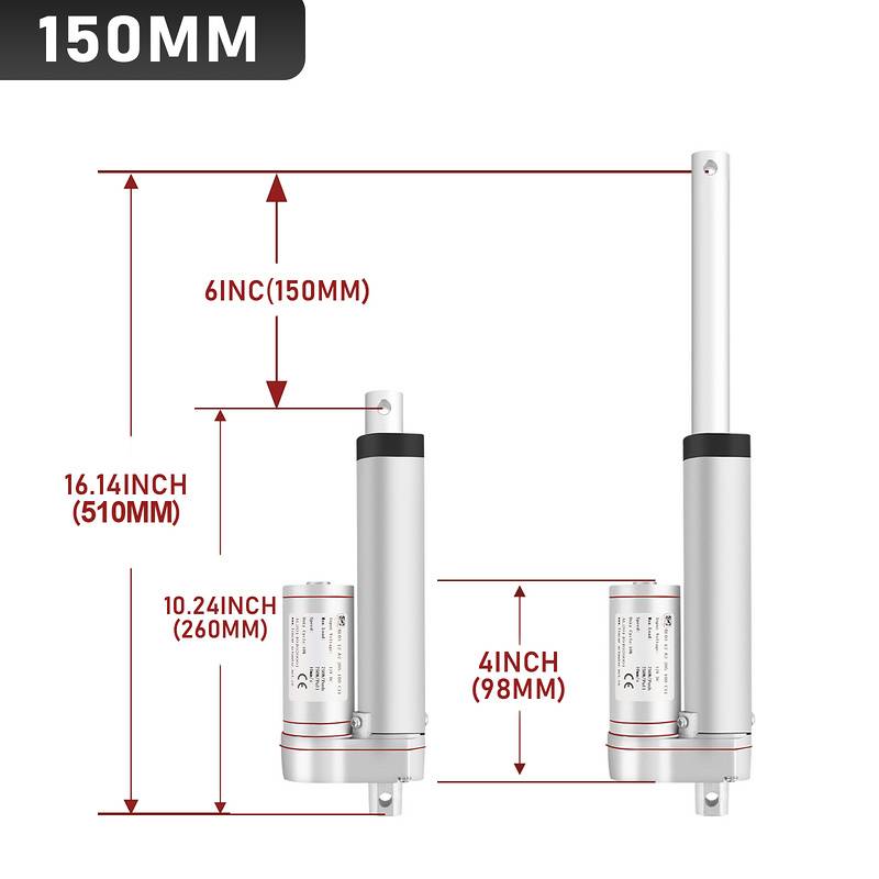 1500N Verstellantrieb Linearantrieb Linear Antrieb Actuator Linearmotor Linearantriebsmotor DC12V150mm