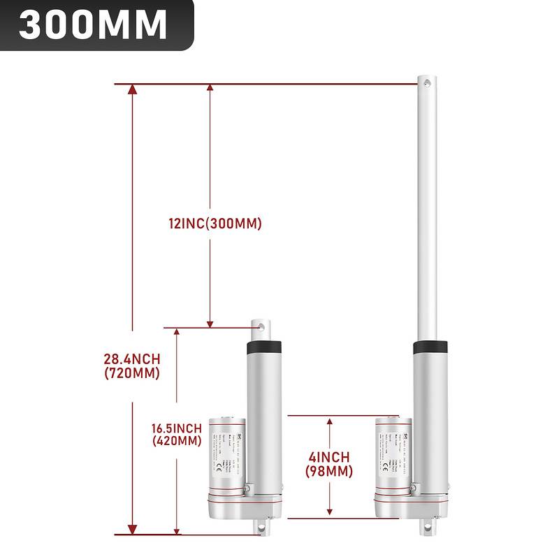 1500N Verstellantrieb Linearantrieb Linear Antrieb Actuator Linearmotor Linearantriebsmotor DC12V 300mm