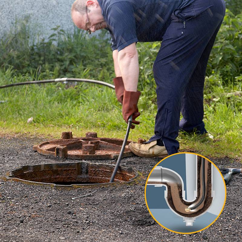 Rohrreinigungsschlauch,160 bar,Rohrreinigungsset geeignet für Hochdruckreiniger Kärcher, inklusive Adapter für Bajonett oder Lavor Anschluss,10m