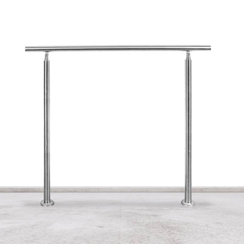 Treppengeländer Geländer Edelstahl 80 cm ohne Querstreben Ø 42mm für Innen und Außen Garten Treppenhaus