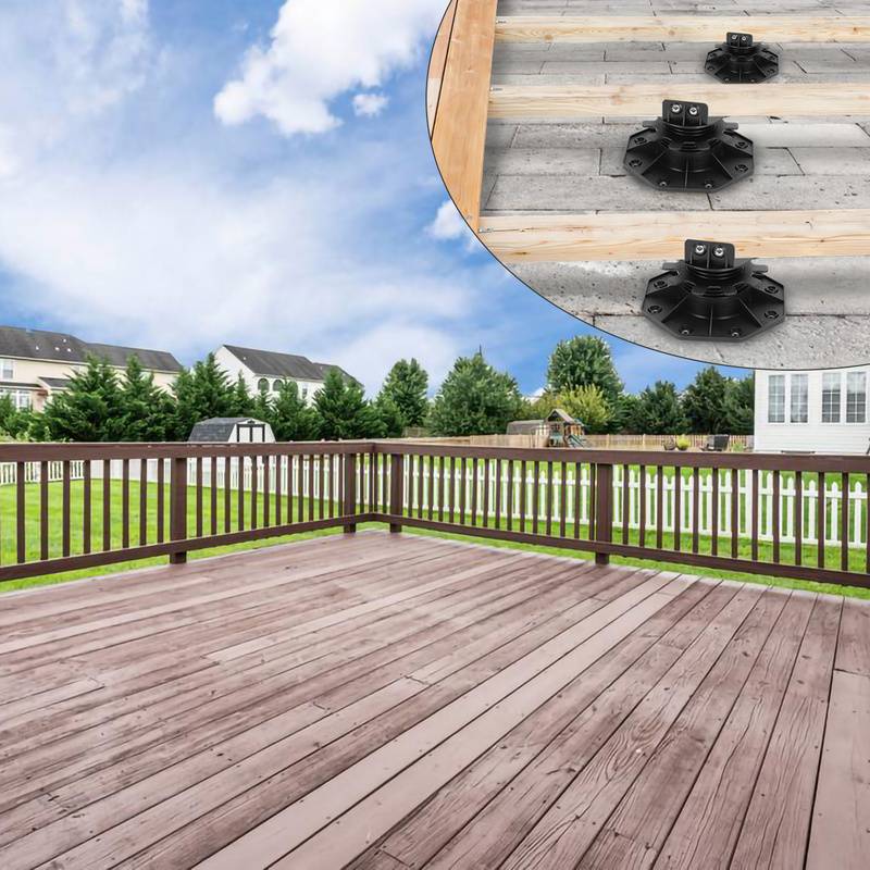 SWANEW Stelzlager 10 Stück höhenverstellbar 30MM-60MM für Terrassendielen aussen Kunststoff Stellfuss Terrasse Alu & Holz Terrassenlager verstellba