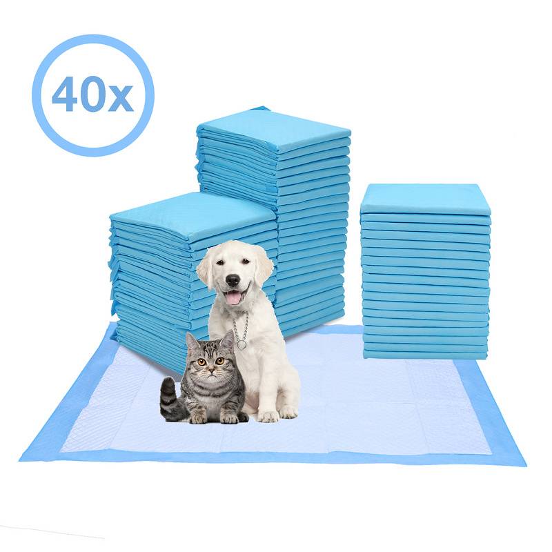 Welpenunterlagen Hunde Toilettenmatten Ultra saugfähige Welpen Trainingsunterlagen Tierpflege 60*60CM - 40X