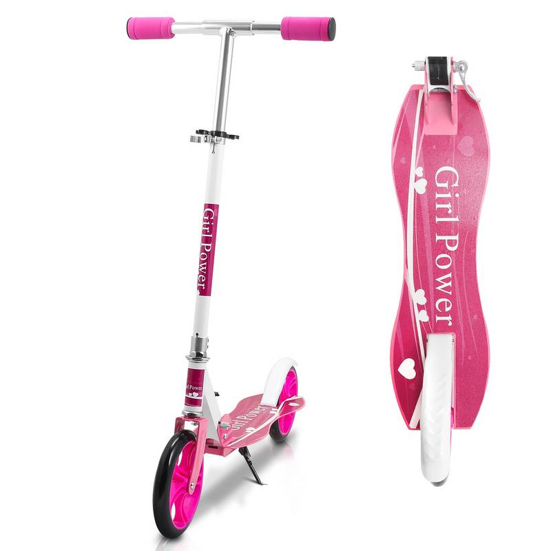Kinderroller Tretroller Cityroller Kickscooter Kinderscooter Klappbar Scooter Höhenverstellbar Rosa