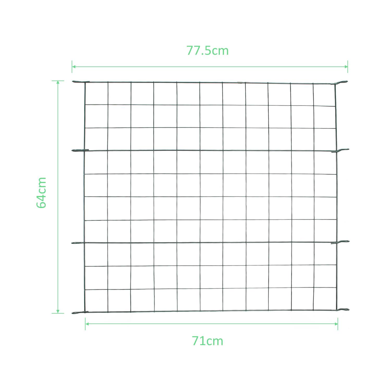 Teichzaun Garten Draht Gitterzaun Zaunset Gartenzaun Metall Gerade 11tlg Set 5x