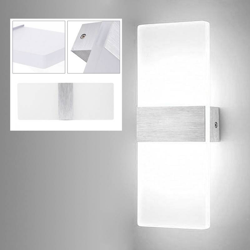 LED Wandleuchte 12W Flurleuchte Innen Wandstrahler Wandlampe Außen Flurlampe Weiß