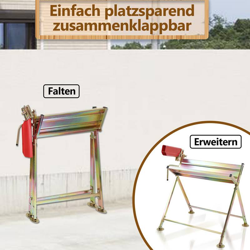 Sägebock für Brennholz Holzsägebock mit Kettensägenhalter Holz Säge Bock Kettensäge Sägehilfe