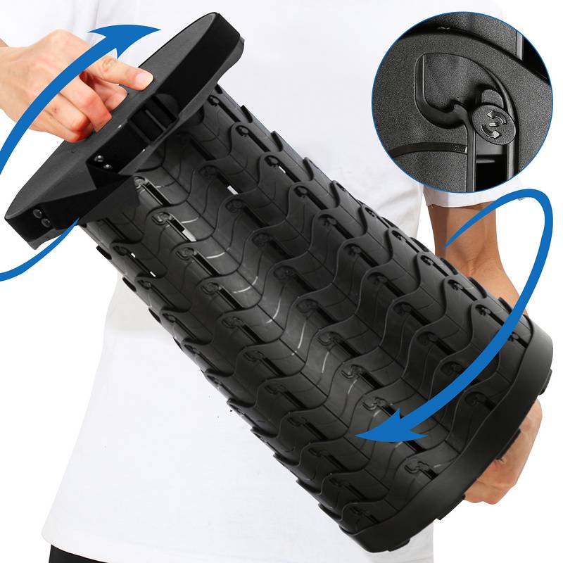 Tragbarer Klappstuhl klappbarer Campinghocker Gartenstuhl für Camping,Picknick 45x26CM Schwarz