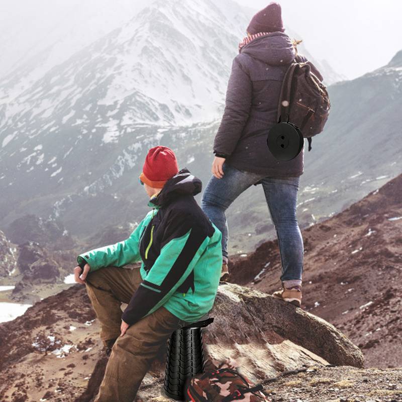 Tragbarer Klappstuhl klappbarer Campinghocker Gartenstuhl für Camping,Picknick 45x26CM Schwarz