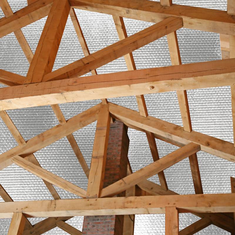 Isolierfolie Dämmfolie Doppelte Alu-Luftpolsterfolie Dachisolierung 3-4mm Reflexionsfolie Isolierungsfolie 1x10m