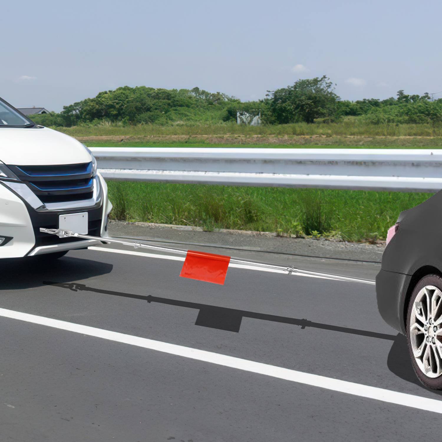 Abschleppstange Sicherheit Kfz Pannenhilfe Abschleppstange bis zu2tonnen 1,8m 3 teilig