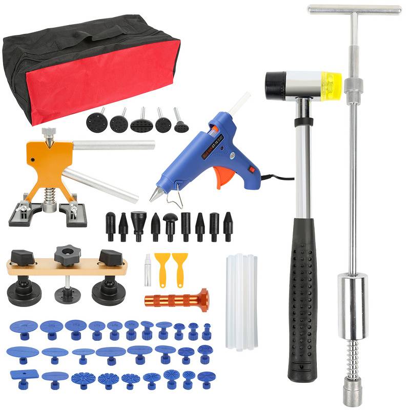 Ausbeulwerkzeug Auto 57-teiliges Dellenlifter ohne Spachtel- oder Lackeinsatz Ausbeul Werkzeug KFZ