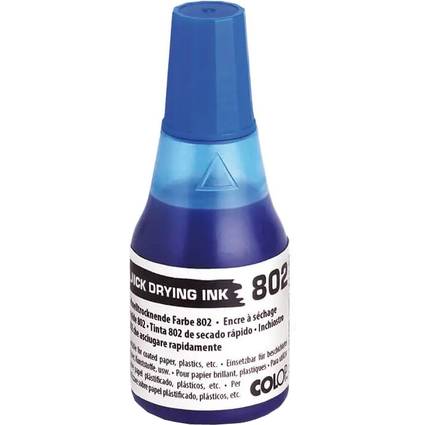 COLOP Stempelfarbe 802, schnelltrocknend, 25 ml, blau