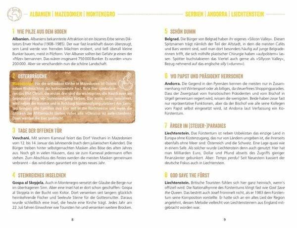 Unnützes Wissen für Weltenbummler