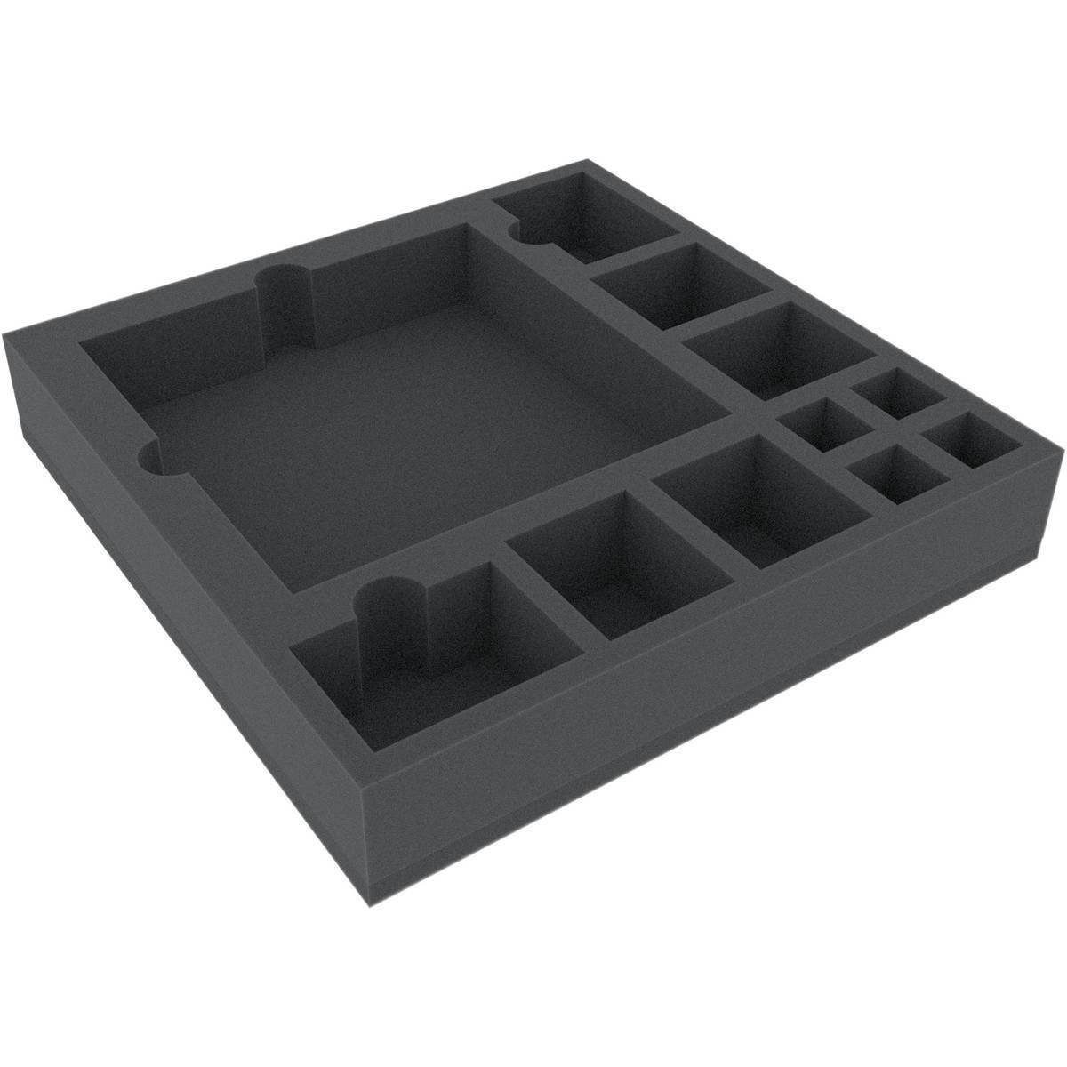 AFJB050BO 285 mm x 285 mm x 50 mm Schaumstoffeinlage für Brettspiele