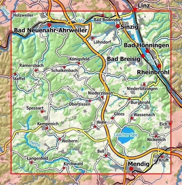 Eifelwandern 10 - Laacher See 1:25 000