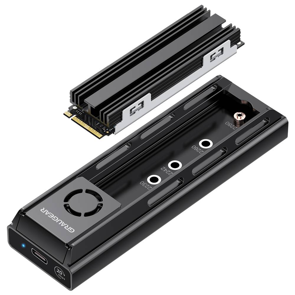 Externe Docking M.2 NVMe/NGFF SSD mit 20Gbit Lüfter