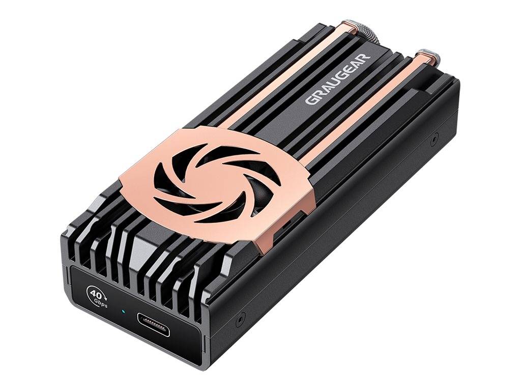 GrauGear Speichergehäuse - M.2 - M.2 NVMe Card / PCIe 4.0 (NVMe)USB4