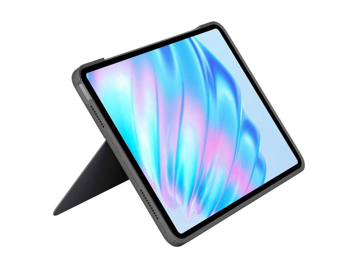 Logitech Combo Touch - Tastatur und Foliohülle - mit Trackpad - hintergrundbeleuchtet - Apple Smart connector - QWERTY -