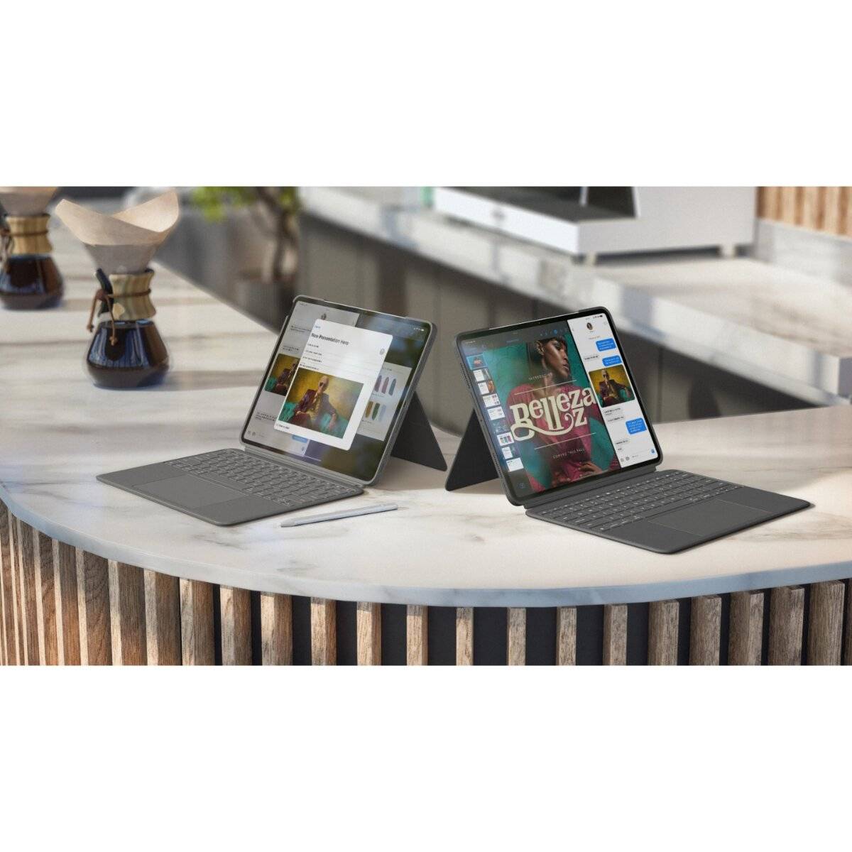 Logitech Combo Touch Tastatur Case kompatibel mit iPad Air 13 Zoll M2 / M3