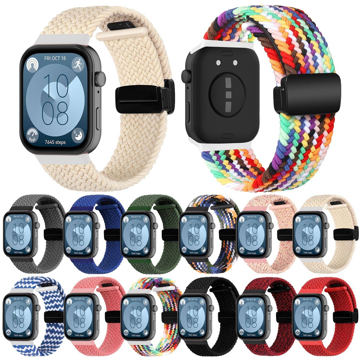 Smartwatch Armband Nylon Geflochten Huawei Watch Fit 5 4 Fit 5 4 Pro Magnetisch