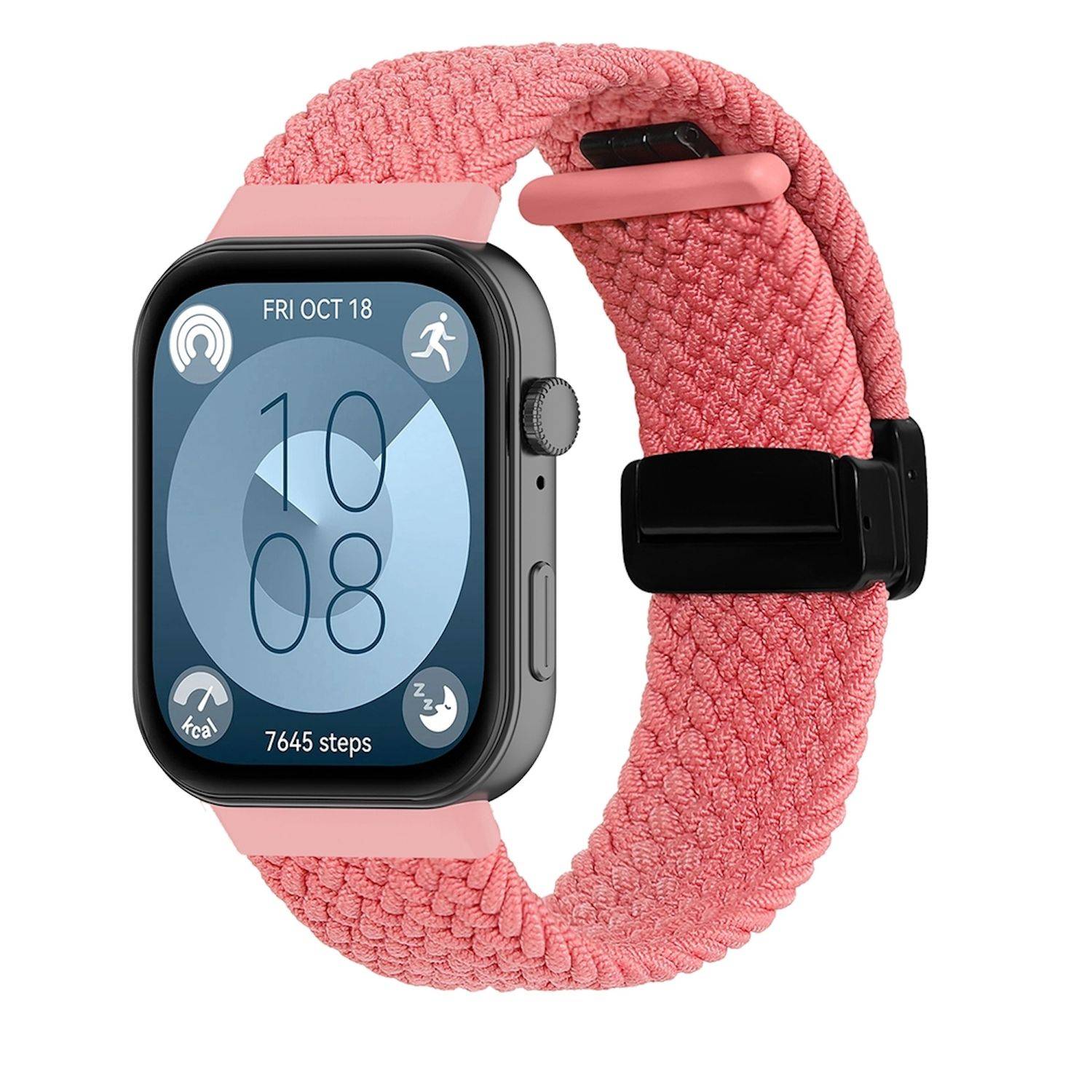 Für Huawei Watch Fit 3 Geflochten Sport Nylon Armband Smart Ersatz M8