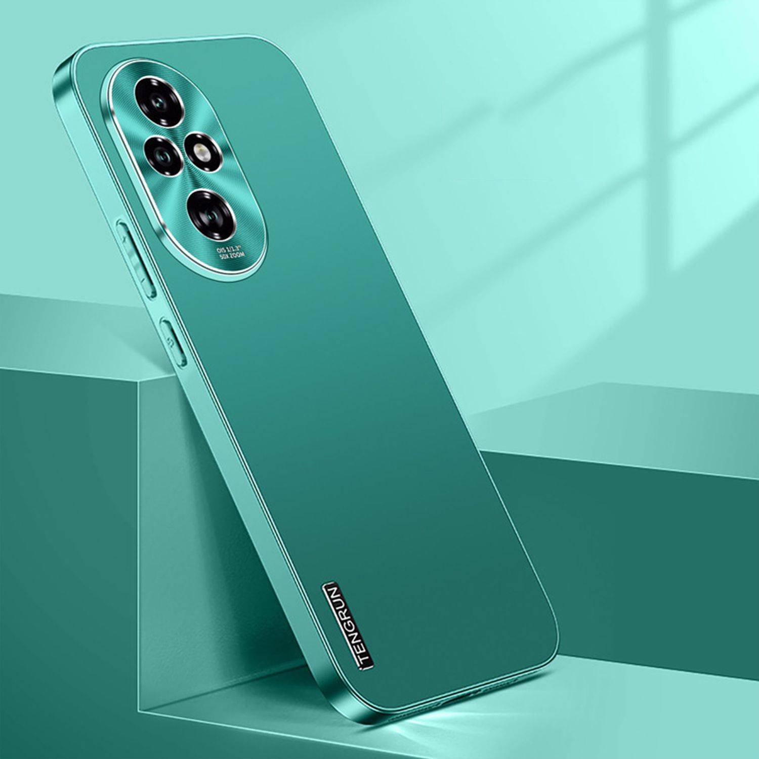 Für Honor 200 Pro Feinmattes Metall Design Handy Hülle Cover Grün