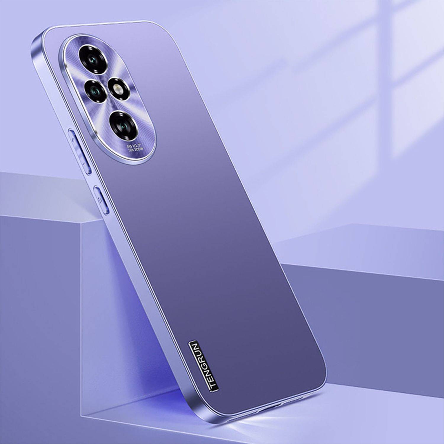 Für Honor 200 Feinmattes Metall Design Handy Hülle Cover Case Lila