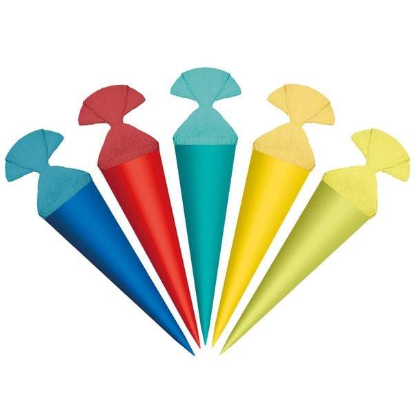 Uni-Tüten Jungen, 5er Sortiment 12 cm