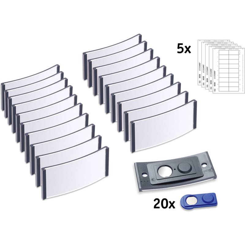 AVERY Zweckform Namensschild, 70 x 30mm, anthrazit, 20er Set