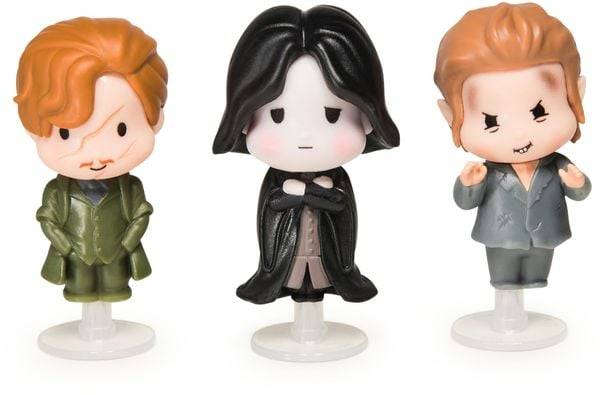 Wizarding World Harry Potter - Micro Magical Moments Sammelfiguren Multipack "Rivalen mit Remus Lupin, Severus Snape, Peter Pettigrew und Setzkasten