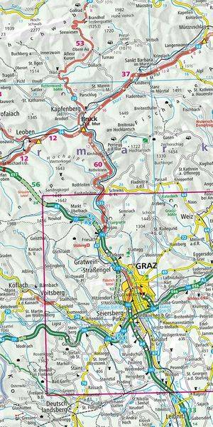 Österreich Strassenkarte 1:500 000