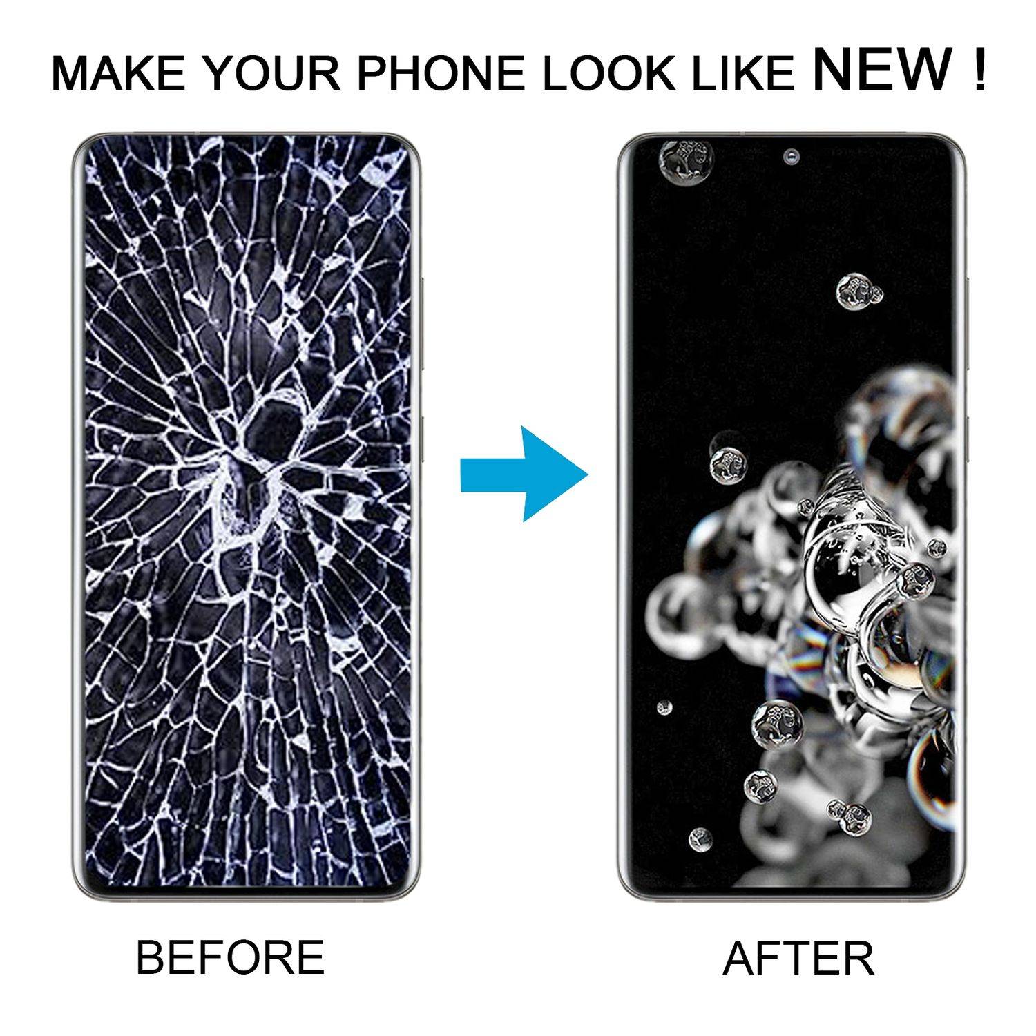 Für Samsung Galaxy S20 Ultra 4G / 5G Display Full TFT LCD mit Rahmen Einheit Touch Ersatzteil Reparatur Schwarz (ohne Fingerprint)